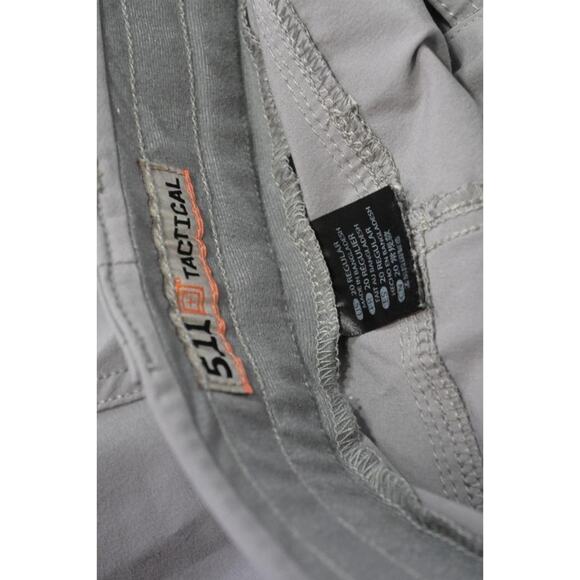 5.11 Tactical Cargo Pants Gray Poly Stretch Rugged Military Police Womens 20 R - Picture 11 of 11